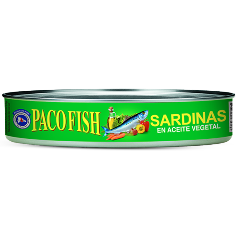 Sardinas Ovaladas en Aceite Vegetal