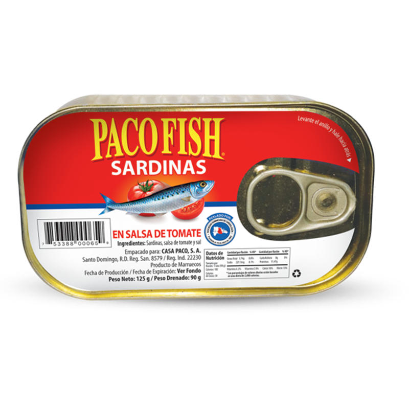 Sardinas Planas en Salsa de Tomate