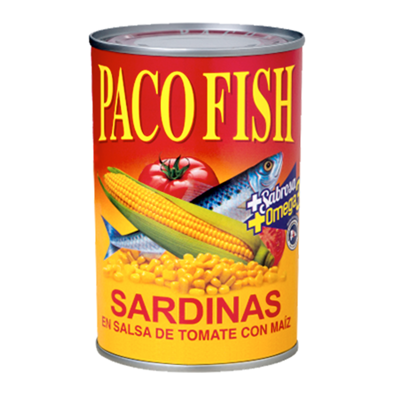Sardinas en Salsa de Tomate con Maíz